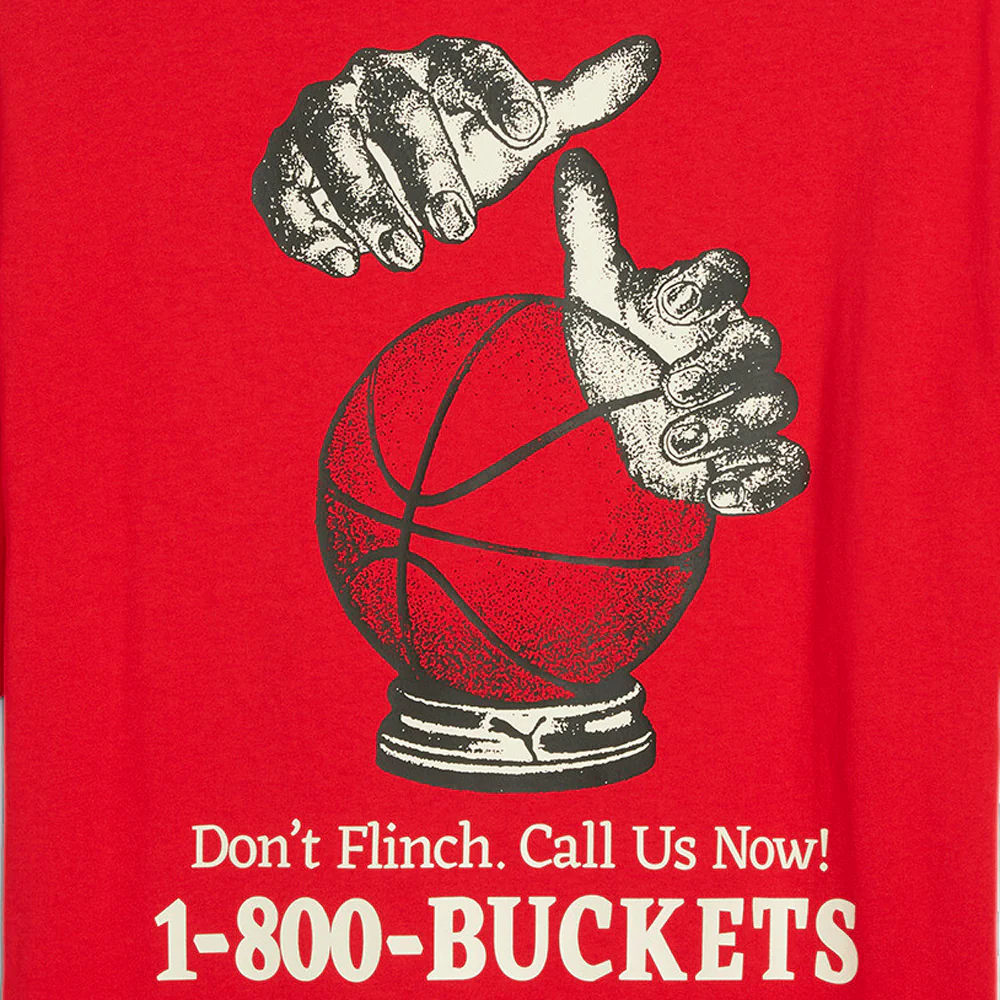 1-800-Buckets Graphic Crew Neck Short Sleeve T-Shirt - Image 4