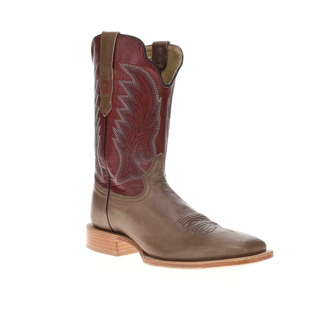 11 Inch Wide Square Toe Pull On Cowboy Boots - Image 2
