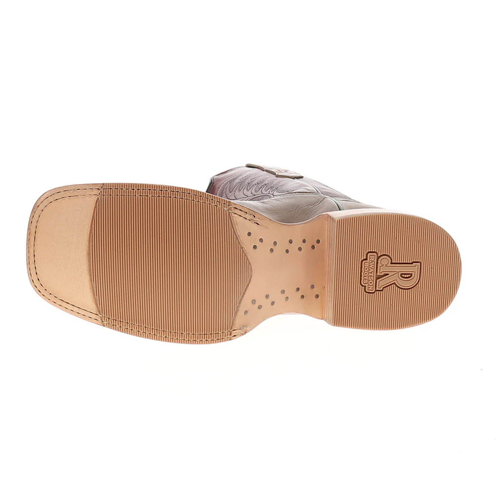 11 Inch Wide Square Toe Pull On Cowboy Boots - Image 5