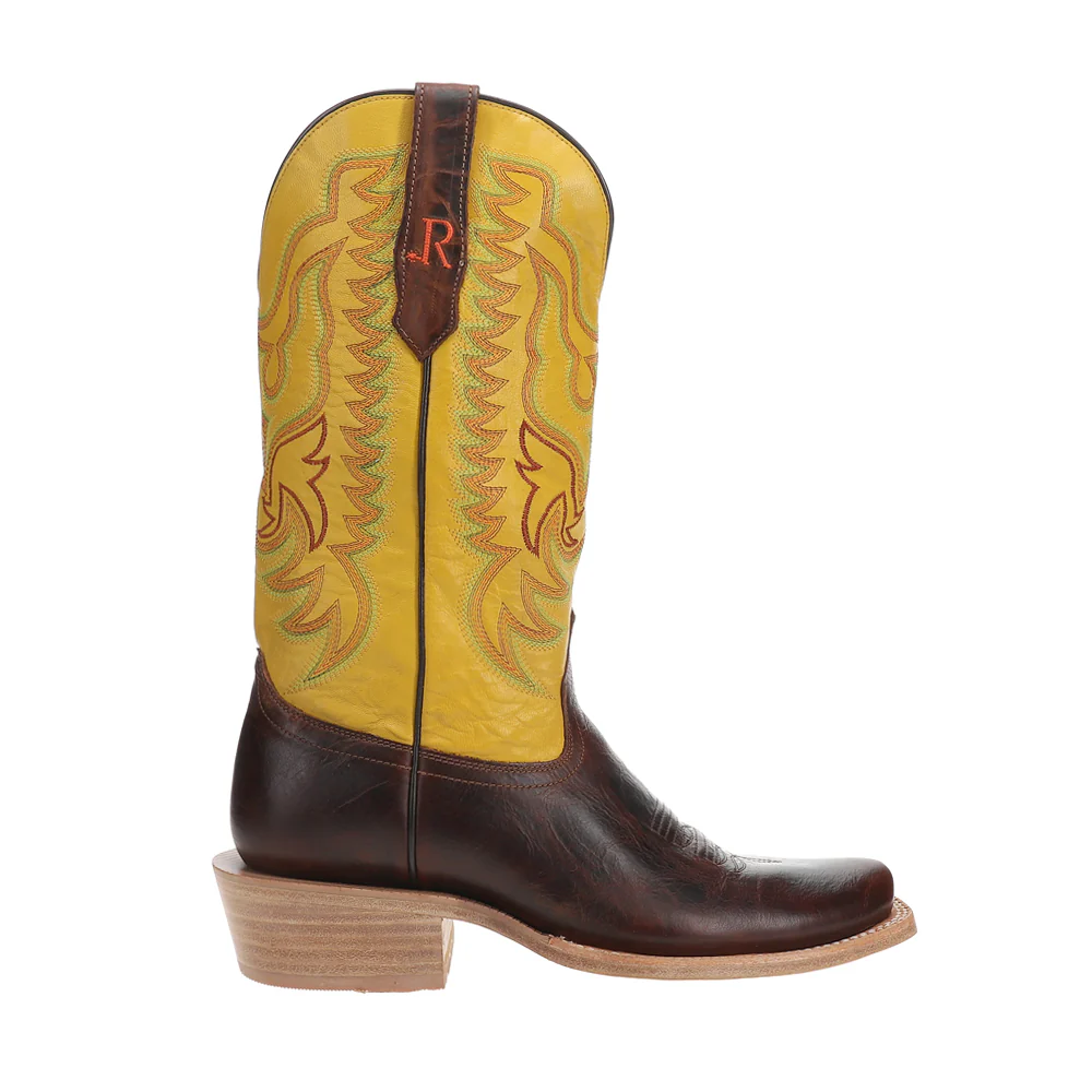 13 Inch Narrow Square Toe Pull On Cowboy Boots