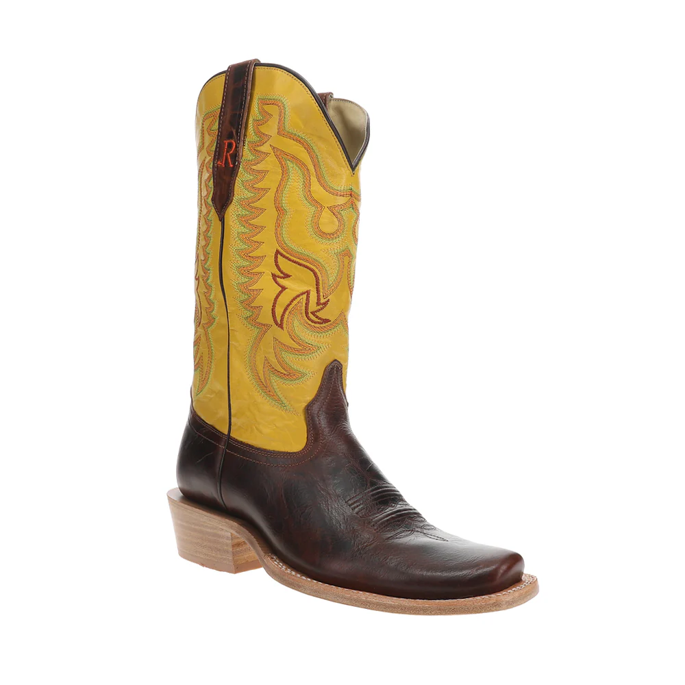 13 Inch Narrow Square Toe Pull On Cowboy Boots - Image 2