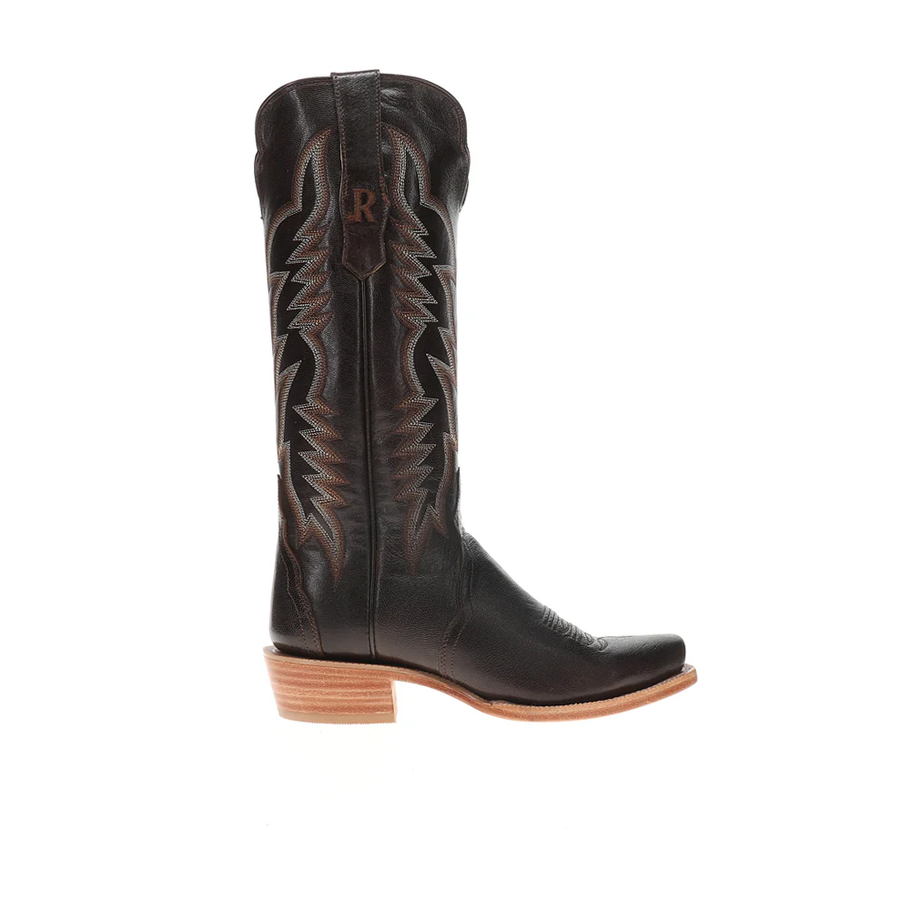 14 Inch Narrow Square Toe Pull On Cowboy Boots