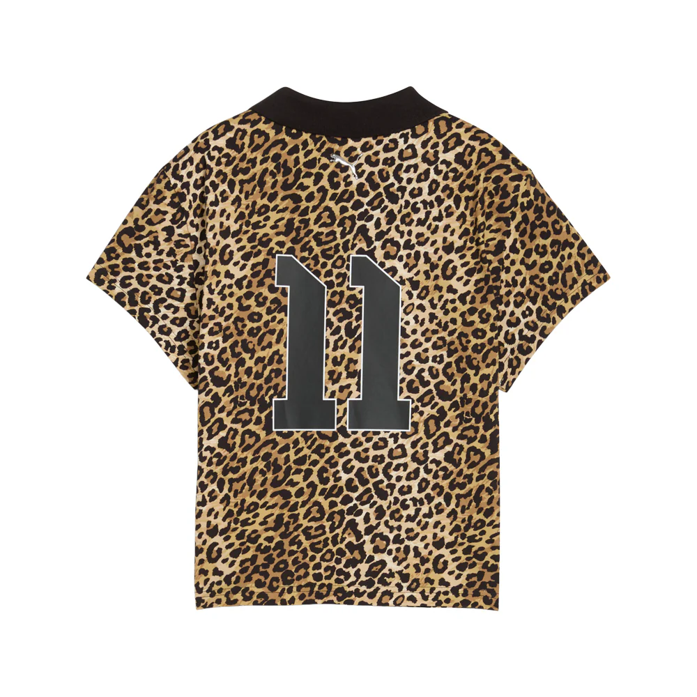 PUMA X ASAP ROCKY Leopard Collared Short Sleeve T-Shirt - Image 2