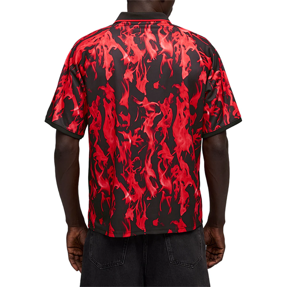 AC Milan King Retro Collared Short Sleeve Soccer Jersey - Image 4
