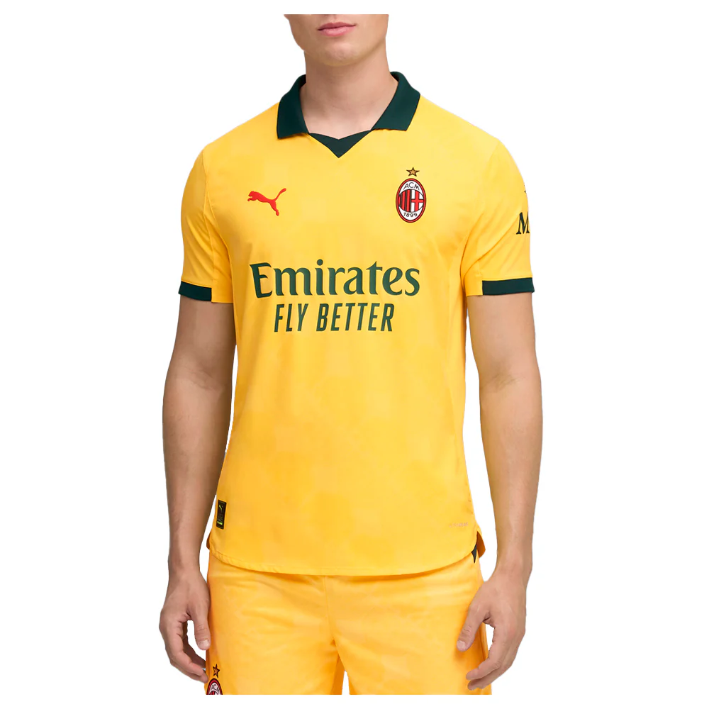 AC Milan Third Collared Short Sleeve Soccer Jersey Authentic - Image 3