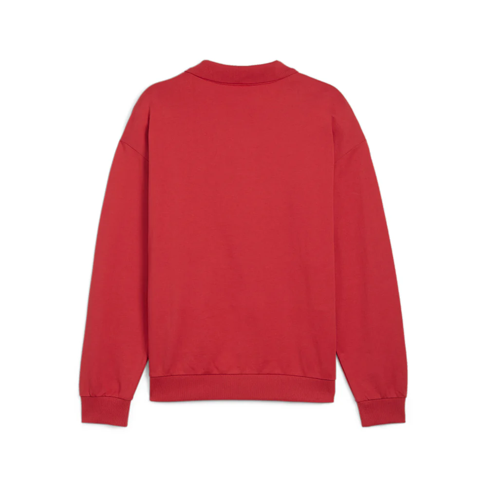AC Milan Culture Sweat Drill Long Sleeve Polo Shirt - Image 2
