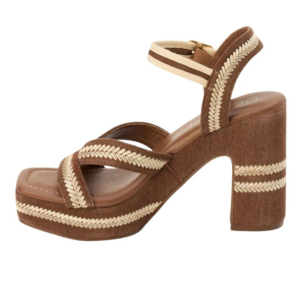 Adelaide Platform Block Heel Ankle Strap Sandals - Image 3
