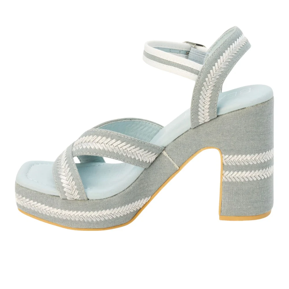 Adelaide Platform Block Heel Ankle Strap Sandals - Image 3