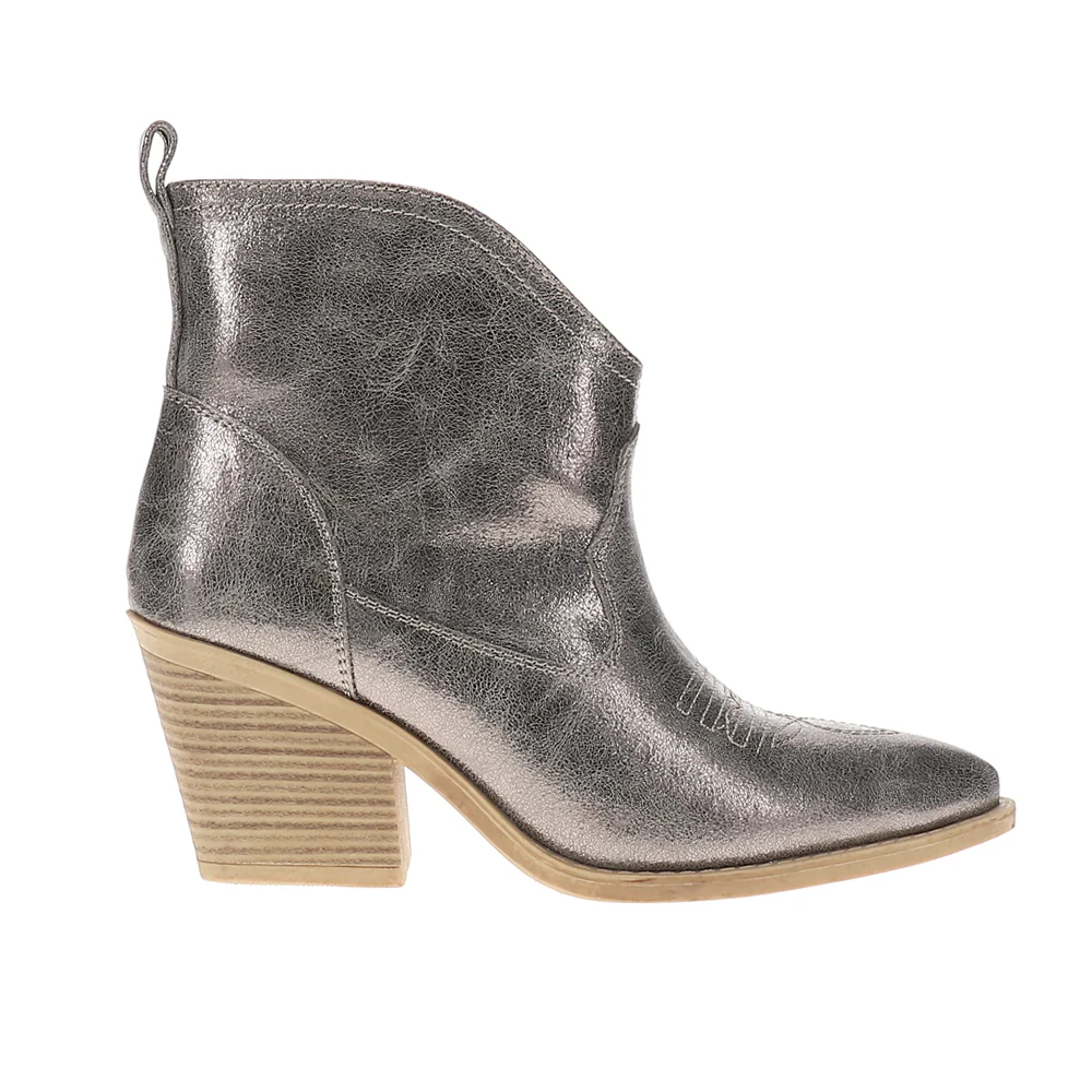 Adriana Pointed Toe Pull On Cowboy Booties