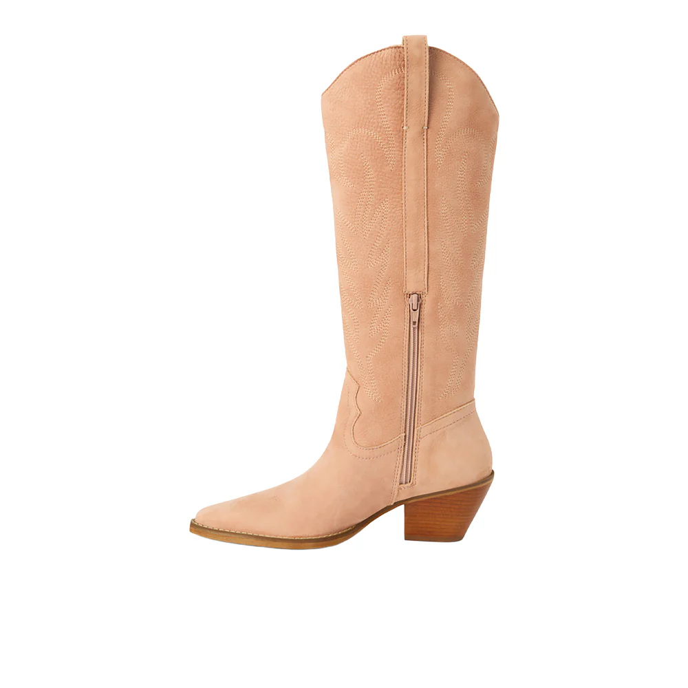 Agency Embroidered Pointed Toe Zippered Cowboy Boots - Image 3