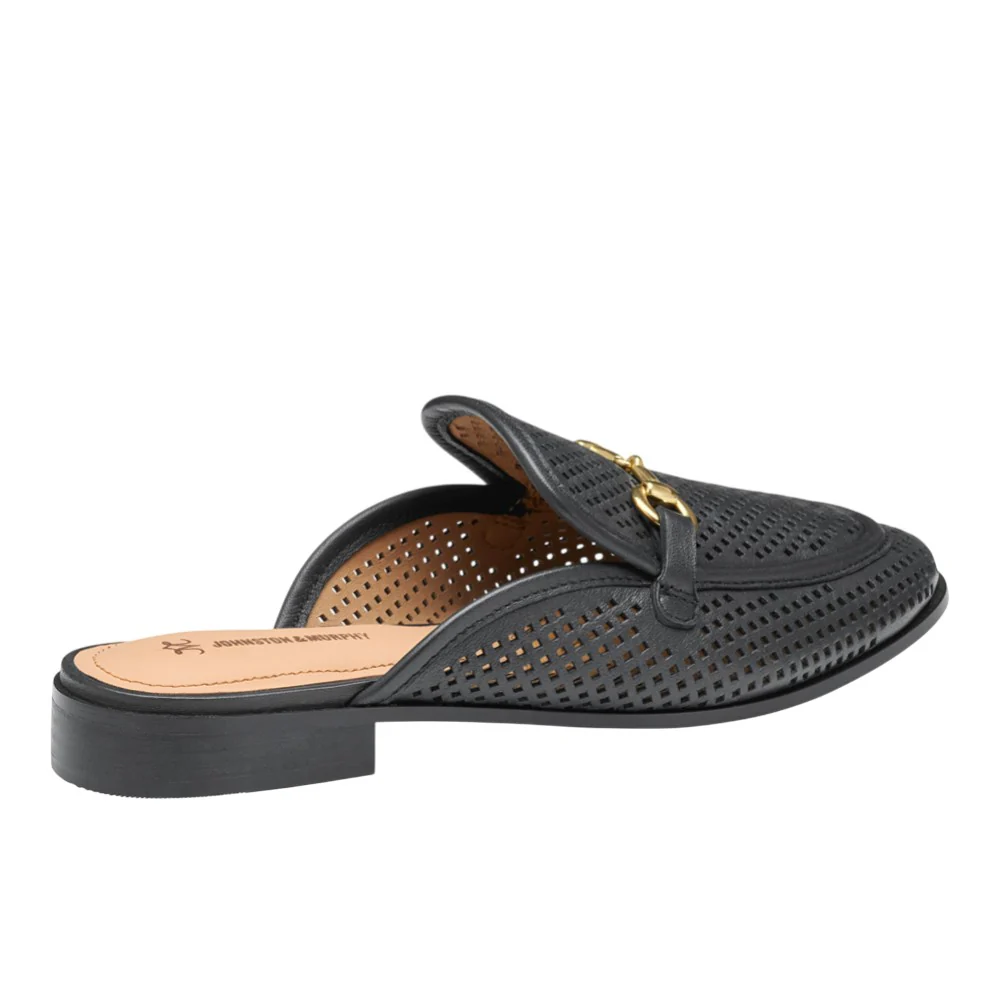 Ali Perforated Bit Mule Loafers - Image 2