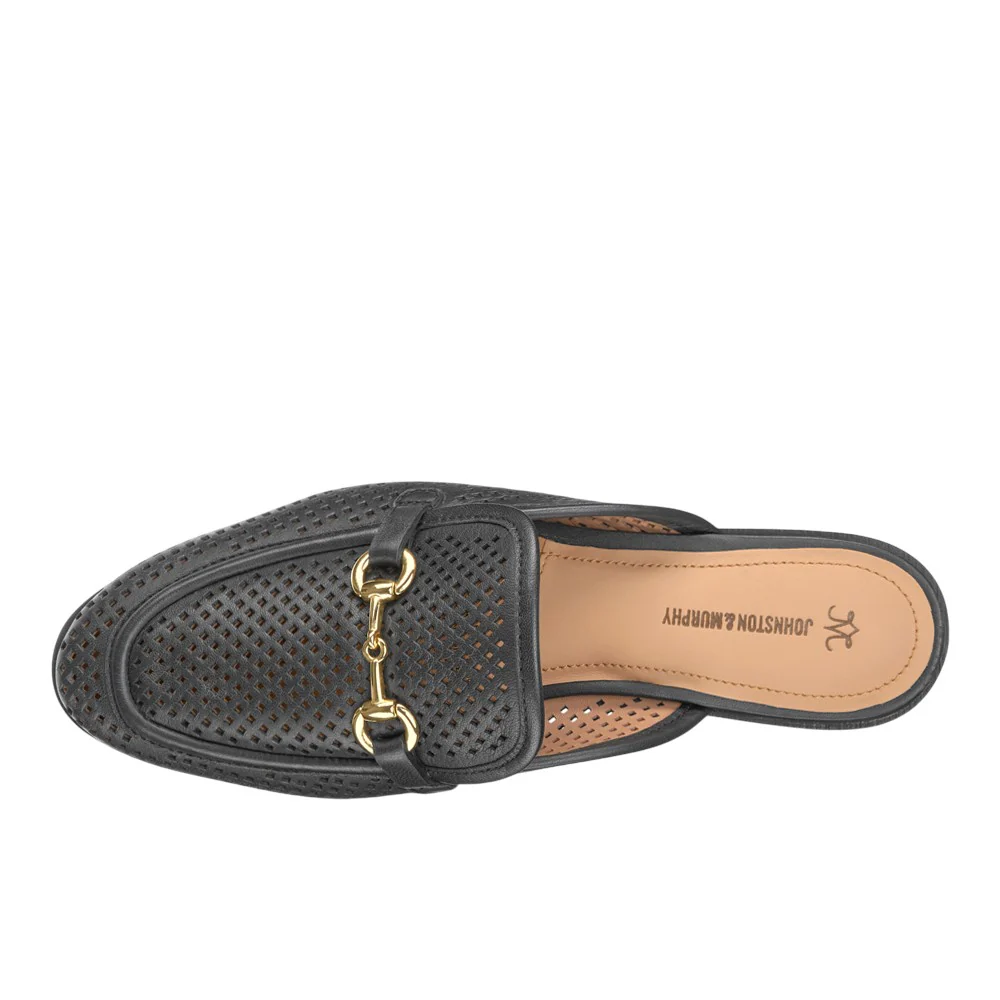 Ali Perforated Bit Mule Loafers - Image 3