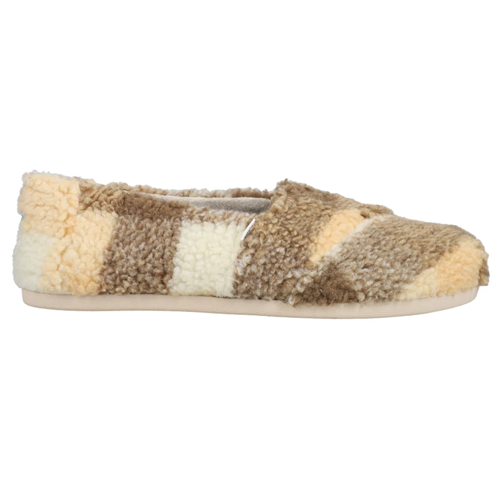 Alpargata Fuzzy Slip On Flats
