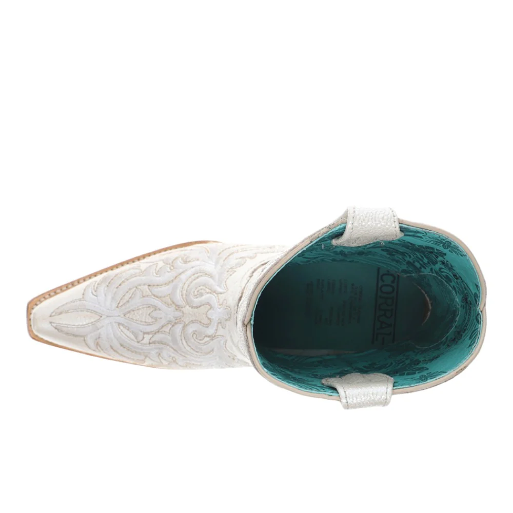 Ankle Embroidered Pull On Snip Toe Cowboy Boots - Image 4