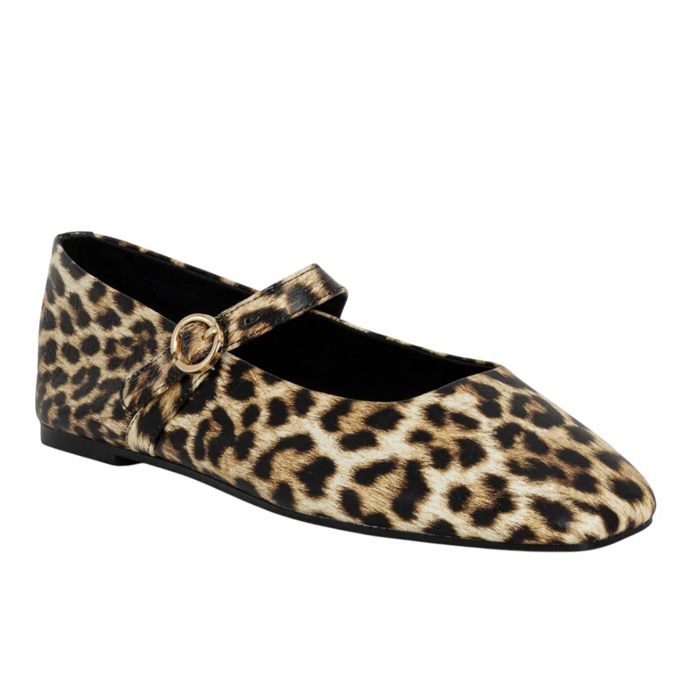 Annabelle Leopard Mary Jane Flats - Image 2
