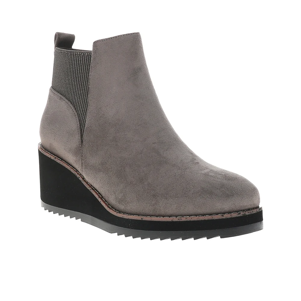 Apple Sauced Round Toe Side Zip Wedge Booties - Image 2