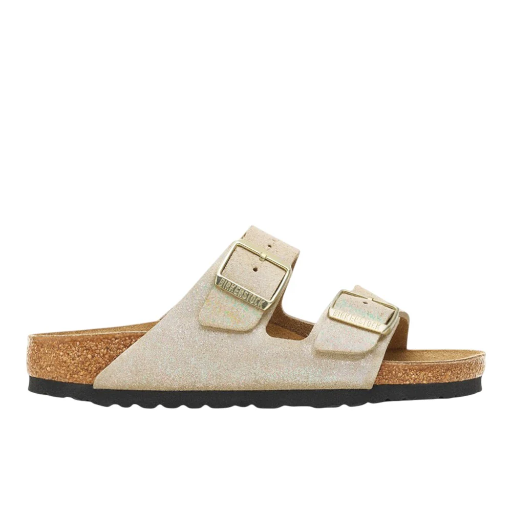 Arizona Shimmering Suede Leather Sandals