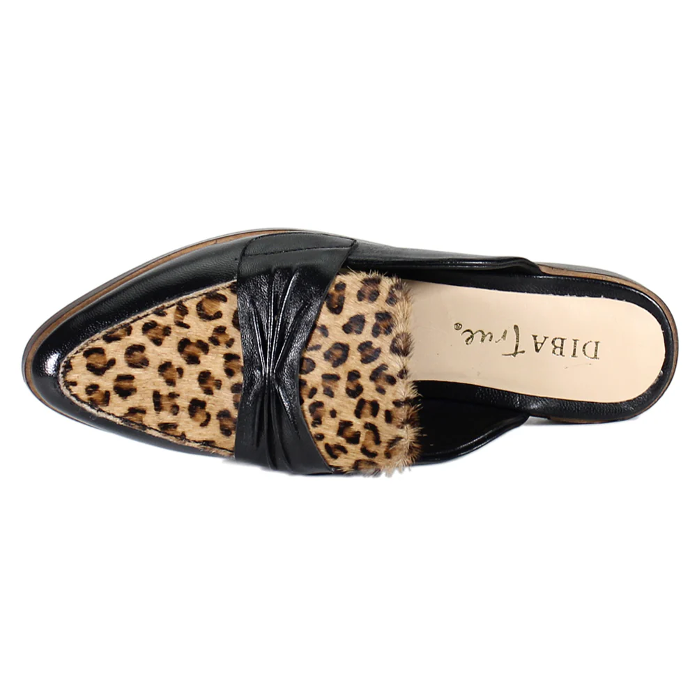 Au Pair Leopard Mule Loafers - Image 4