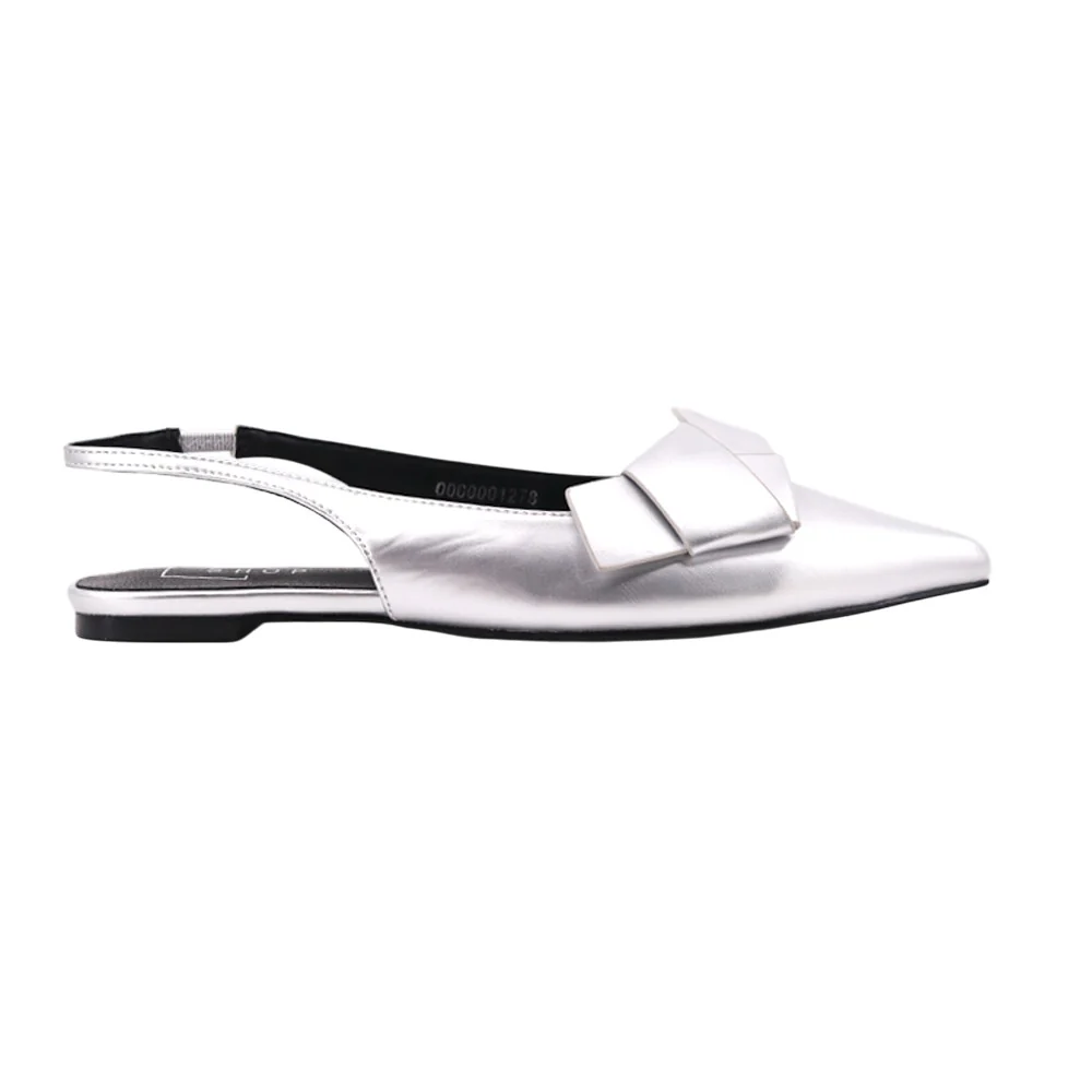 Audrey Metallic Slingback Flats