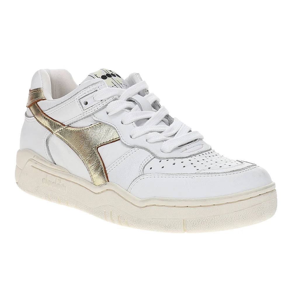 B.560 Laminated Metallic Lace Up Sneakers - Image 2