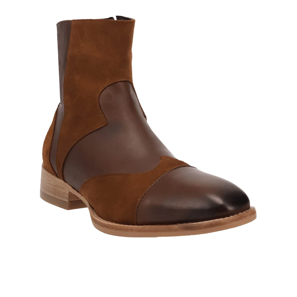 Barnsley Leather Round Toe Zippered Booties - Image 2