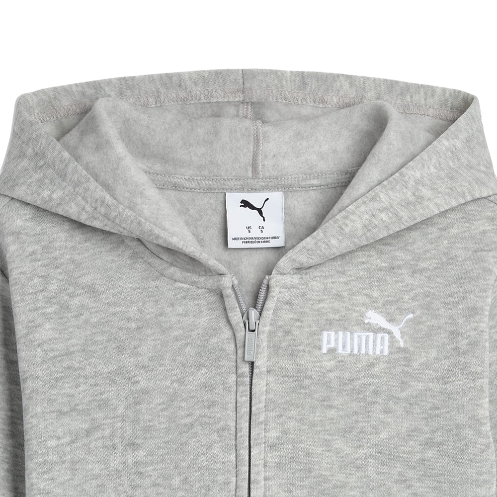 Essentials Basics Spun Poly Fleece Full Zip Hoodie (Youth) - Image 3