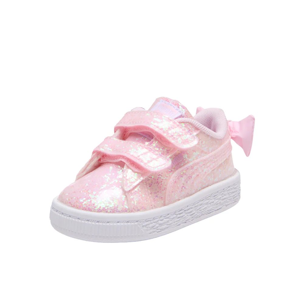 Basket Bow Metallic Slip On Sneakers (Toddler) - Image 2