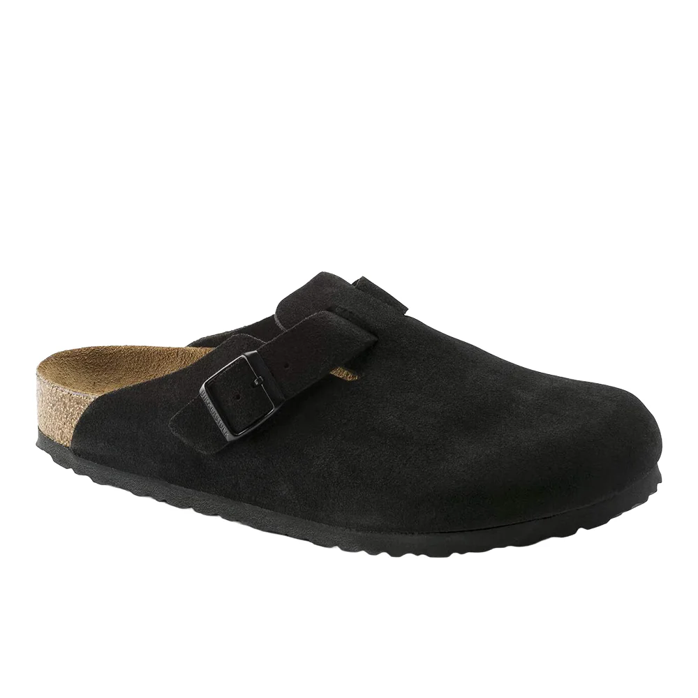 Boston Soft Footbed Suede Leather Clogs - Image 2