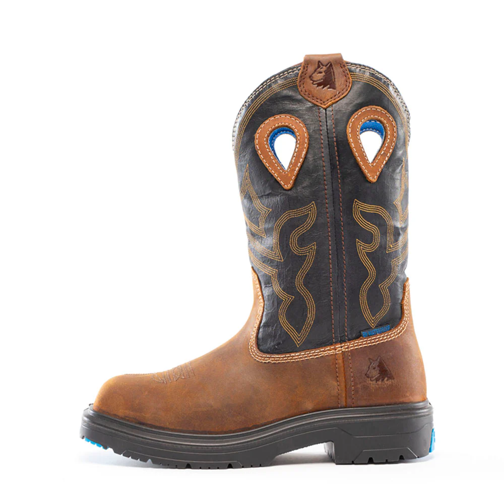 Blue Heeler 10 Inch Waterproof Steel Toe Work Boots - Image 3