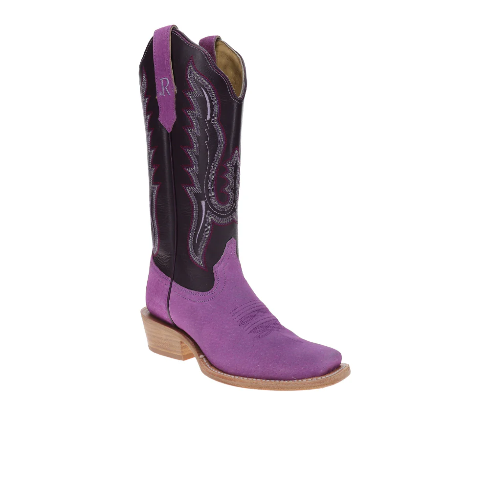 Boar Narrow Embroidered Square Toe Cowboy Boots - Image 2