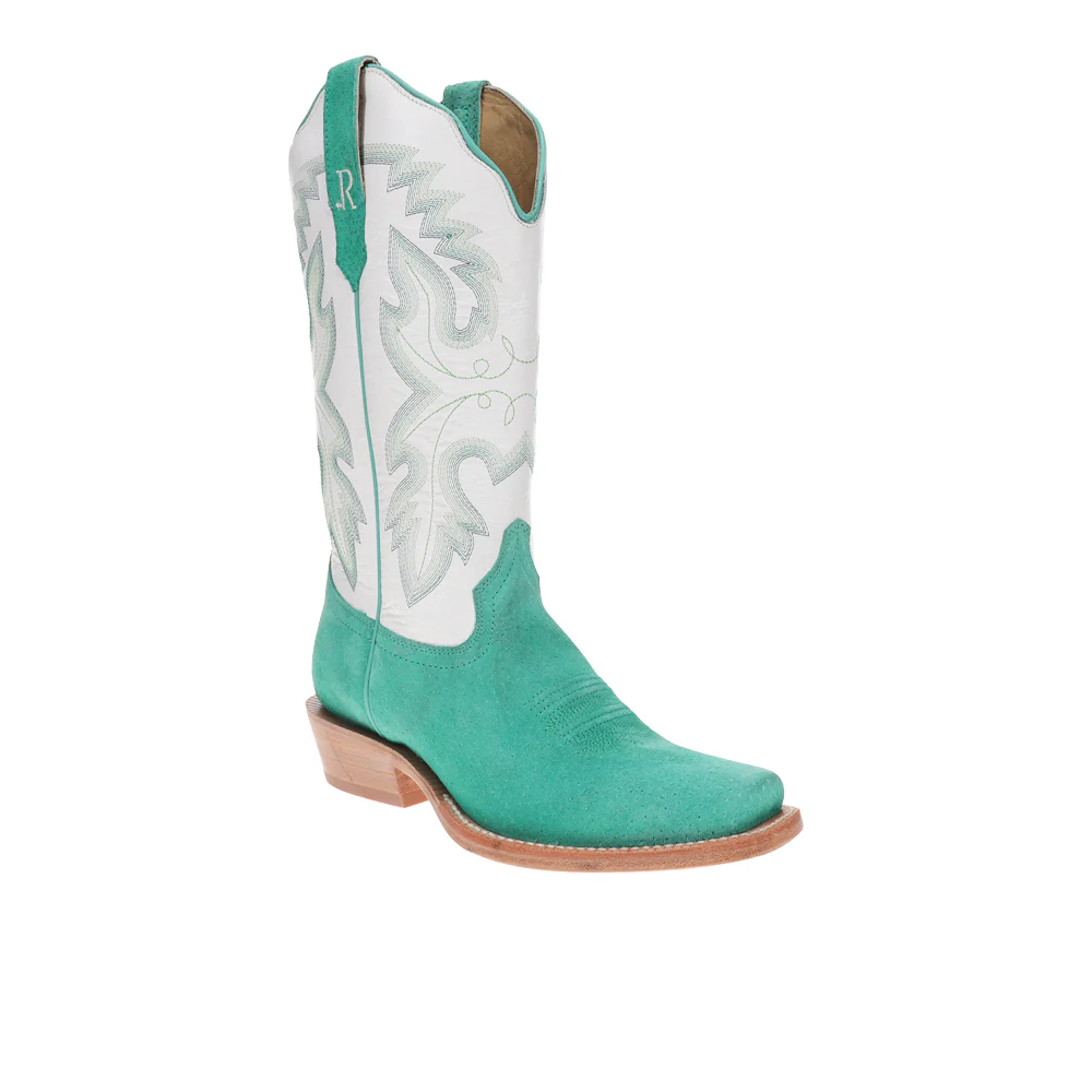 Boar Narrow Embroidered Square Toe Cowboy Boots - Image 2