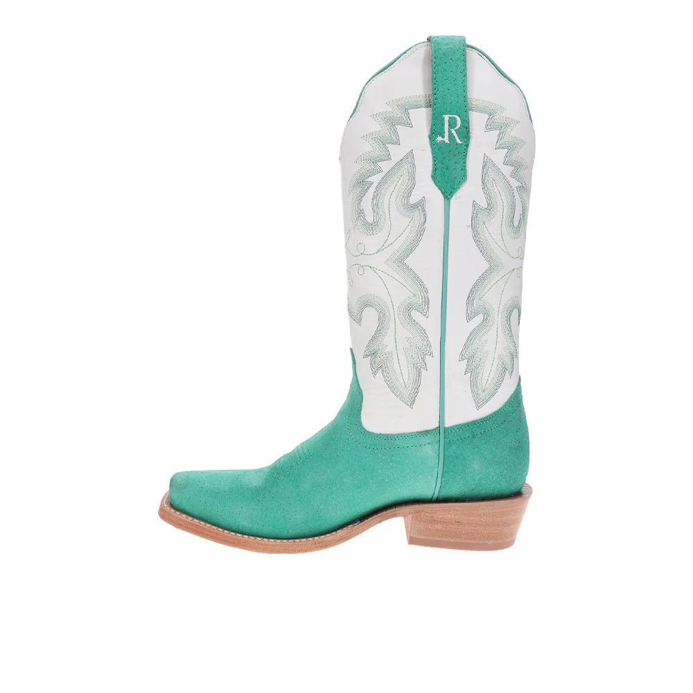 Boar Narrow Embroidered Square Toe Cowboy Boots - Image 3