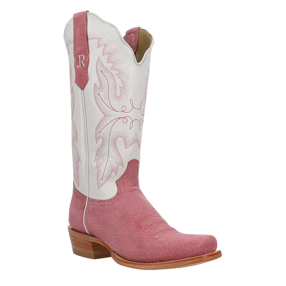Rose Narrow Embroidered Square Toe Cowboy Boots - Image 2