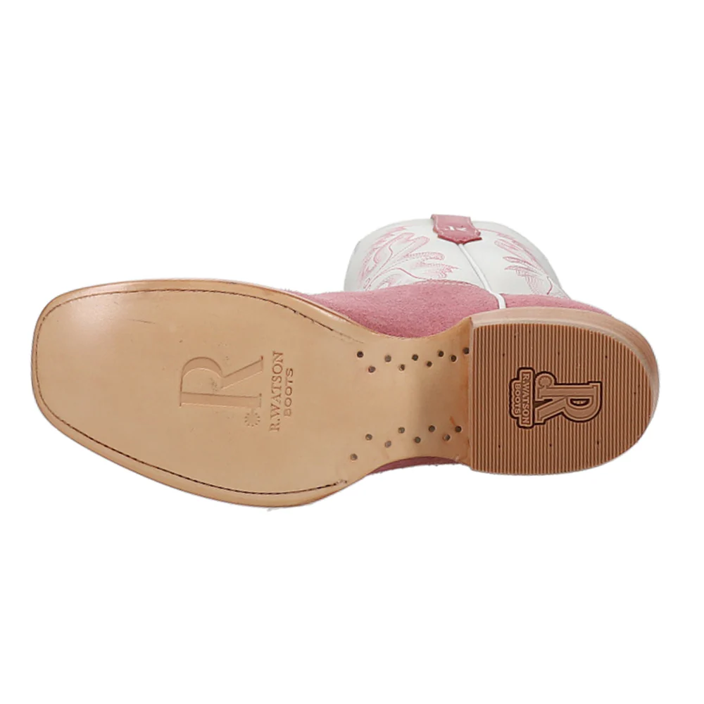 Rose Narrow Embroidered Square Toe Cowboy Boots - Image 5