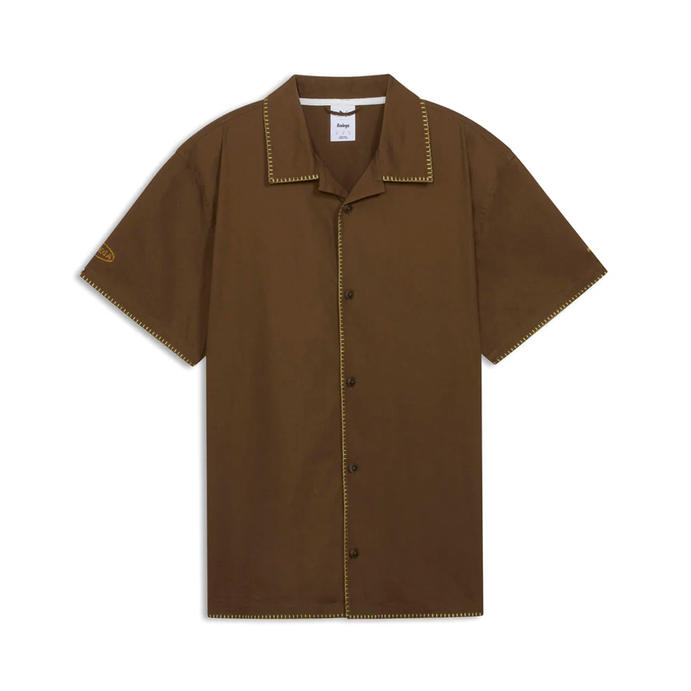 PUMA X BODEGA Collared Short Sleeve Button Up Shirt
