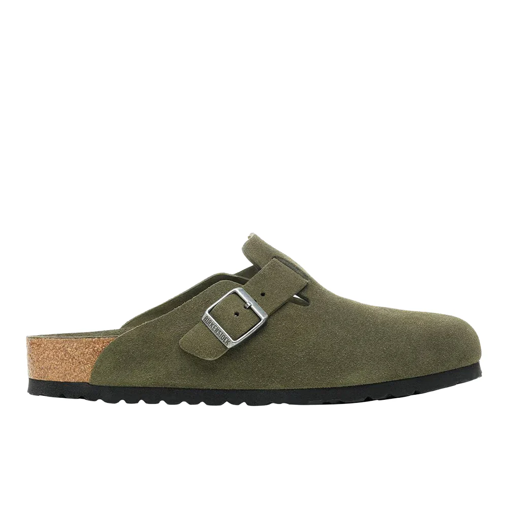Boston Soft Footbed Suede Leather Clogs