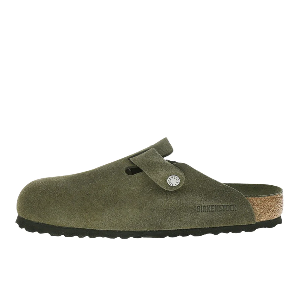 Boston Soft Footbed Suede Leather Clogs - Image 3