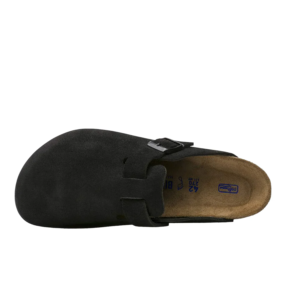 Boston Soft Footbed Suede Leather Clogs - Image 4