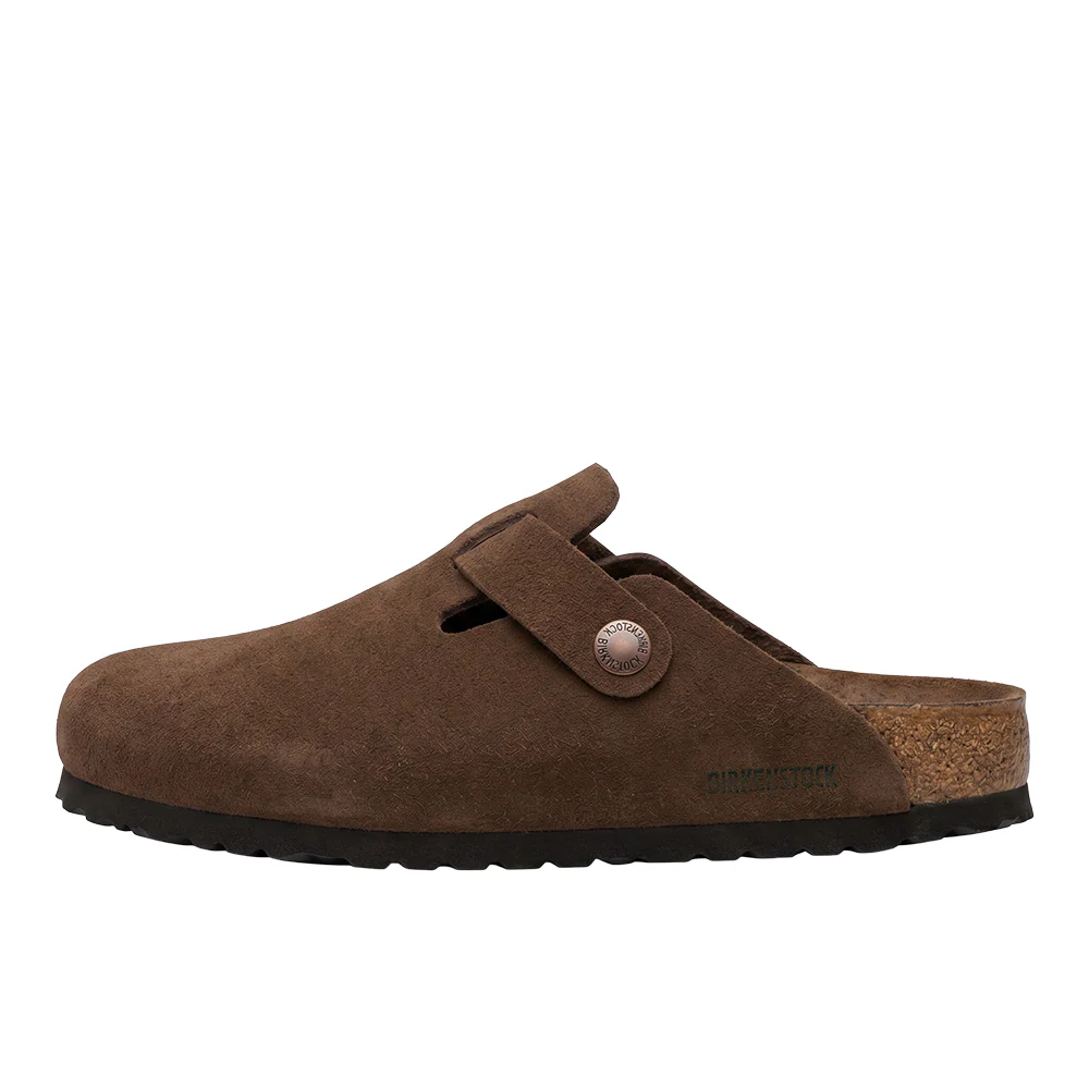 Boston Soft Footbed Suede Leather Clogs - Image 3