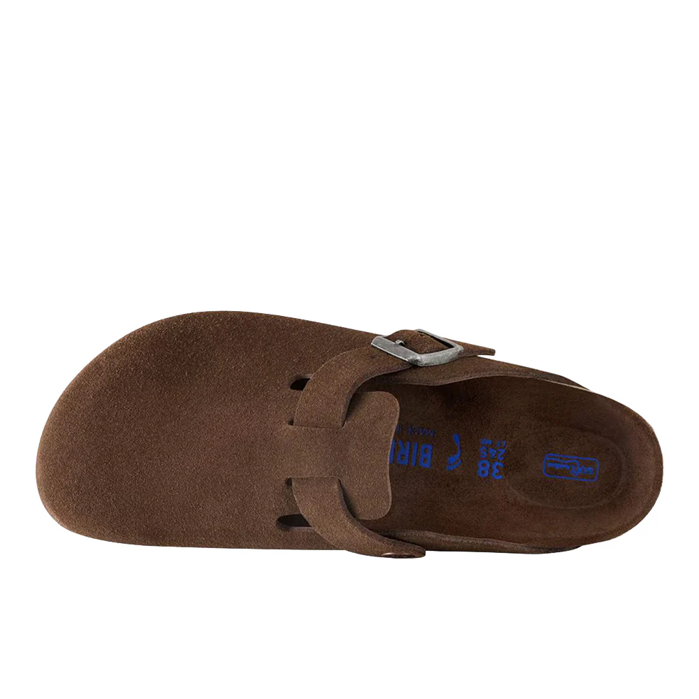 Boston Soft Footbed Suede Leather Clogs - Image 4