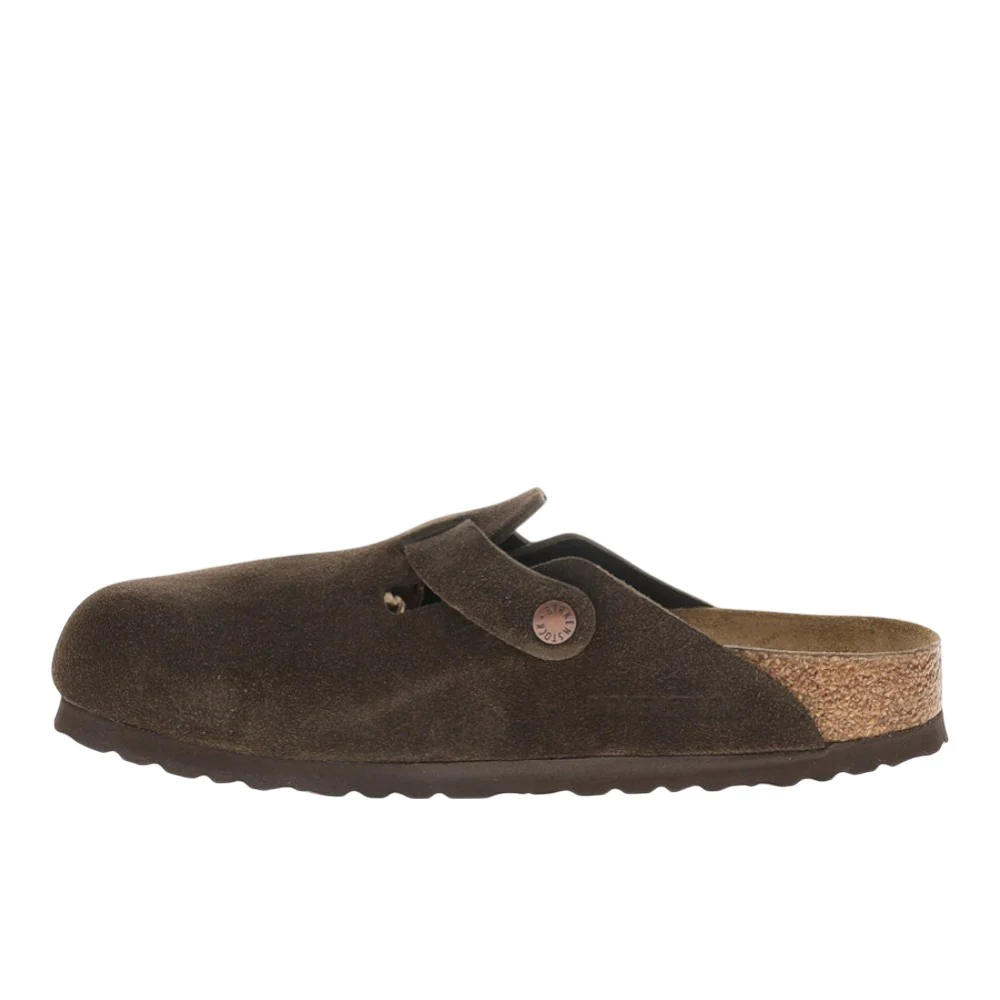 Boston Soft Footbed Suede Leather Clogs - Image 3