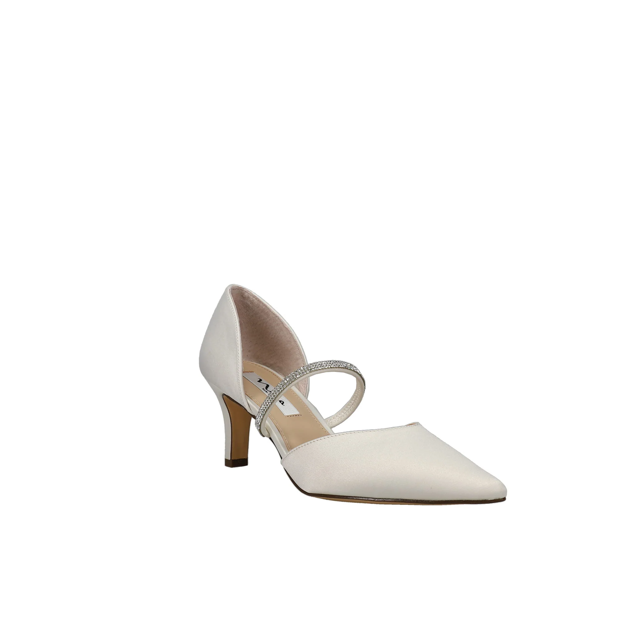 Brystol Rhinestone Pointed Toe Evening Pumps - Image 2