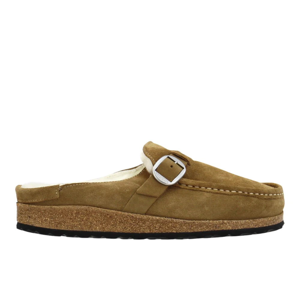 Buckley Shearling Suede Leather Clogs