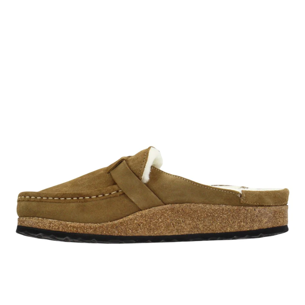 Buckley Shearling Suede Leather Clogs - Image 3