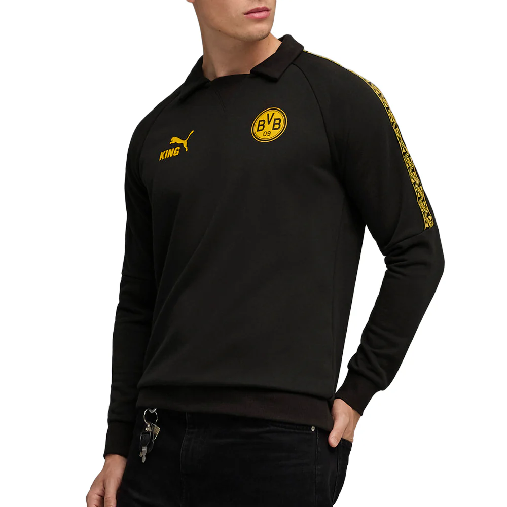 BVB King Drill Collared Long Sleeve T-Shirt - Image 5