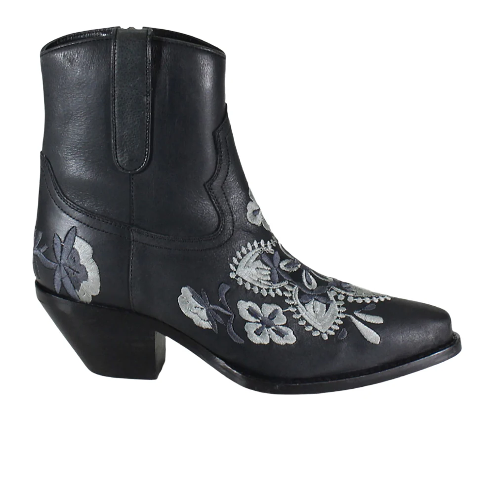 Cains Ville Embroidered Snip Toe Cowboy Boots