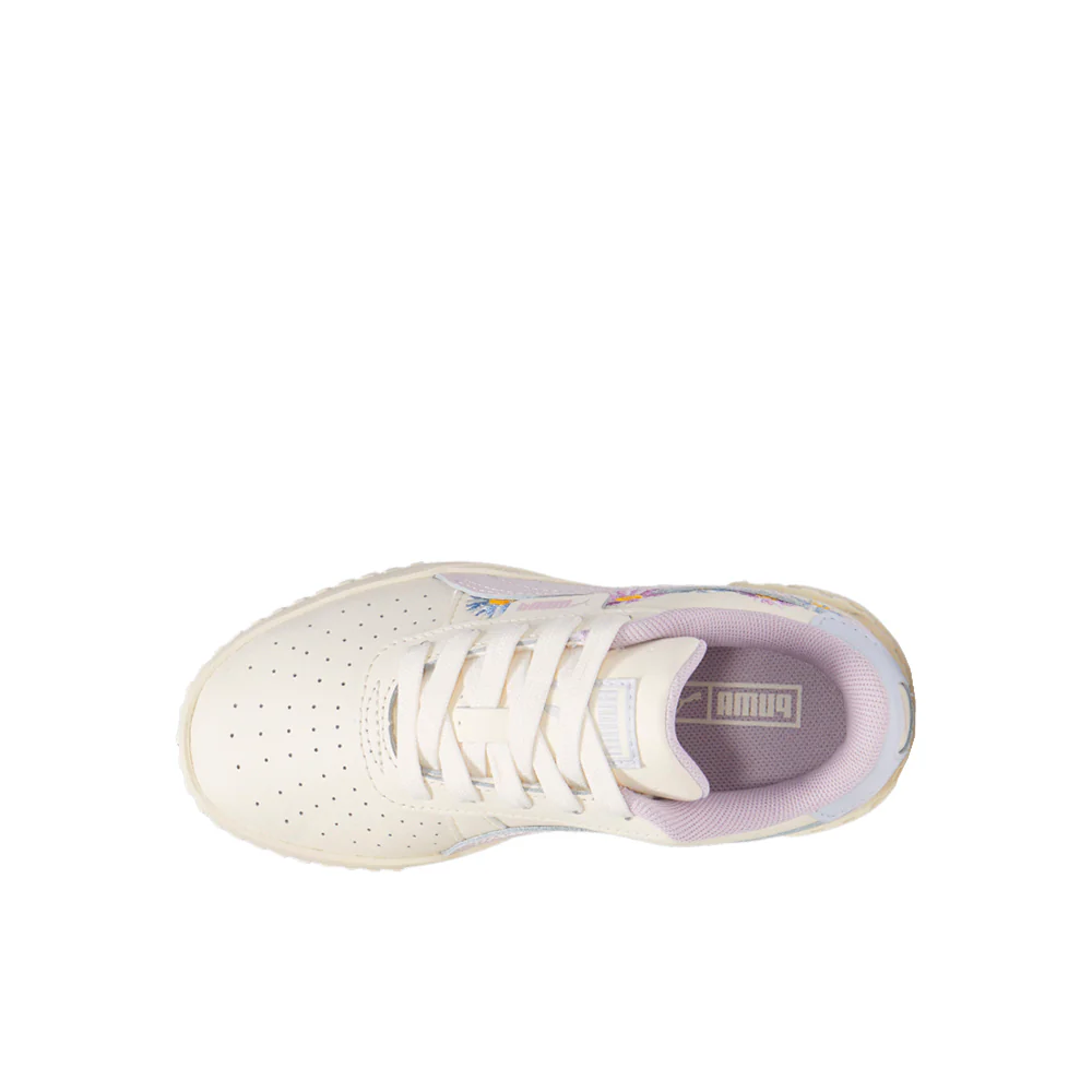 Cali Embroidered Lace Up Sneakers (Little Kid) - Image 4