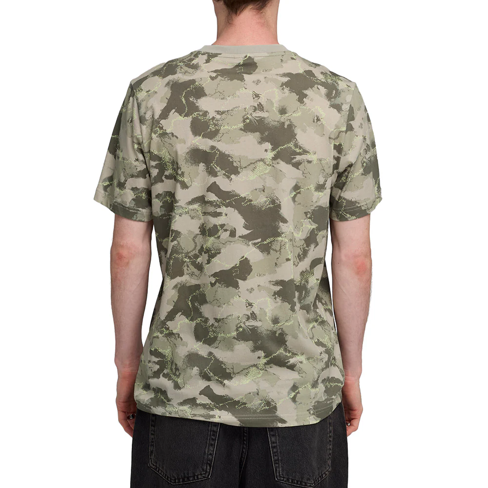 Camo All Over Print Crew Neck Short Sleeve T-Shirt - Image 4