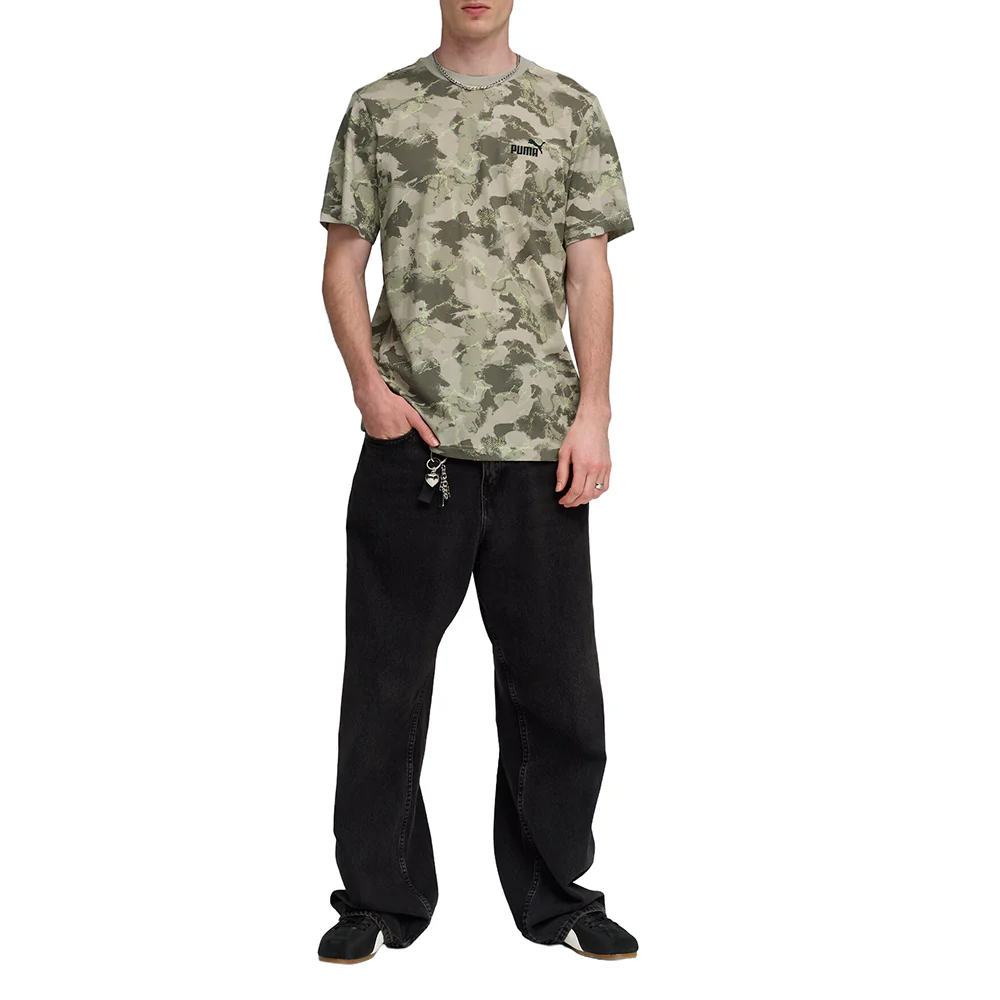 Camo All Over Print Crew Neck Short Sleeve T-Shirt - Image 5
