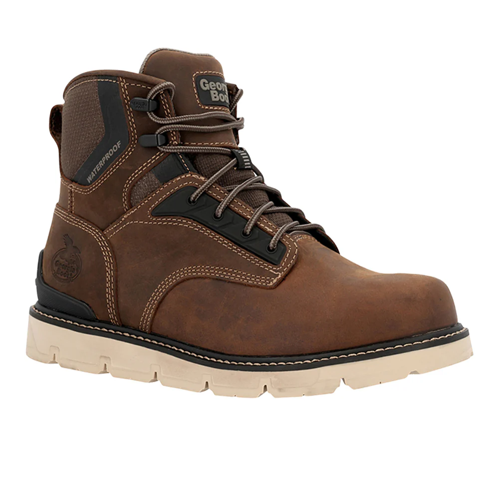 Carbon Flex Wedge 6 Inch Waterproof Safety Toe Work Boots - Image 2